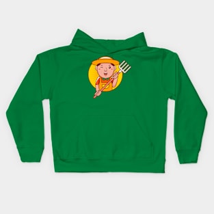 Farmer Man Kids Hoodie